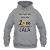 Personalized Being Called Lala Custom With Grandkids Name Sunflower Mothers Day Birthday Christmas Shirt & Tank Top | teecentury