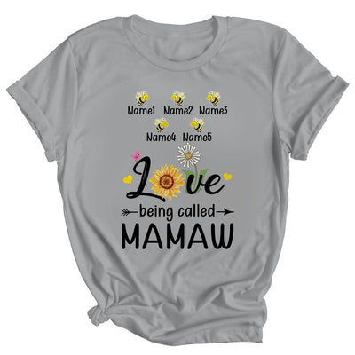 Personalized Being Called Mamaw Custom With Grandkids Name Sunflower Mothers Day Birthday Christmas Shirt & Tank Top | teecentury