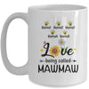 Personalized Being Called Mawmaw Custom With Grandkids Name Sunflower Mothers Day Birthday Christmas Mug | teecentury