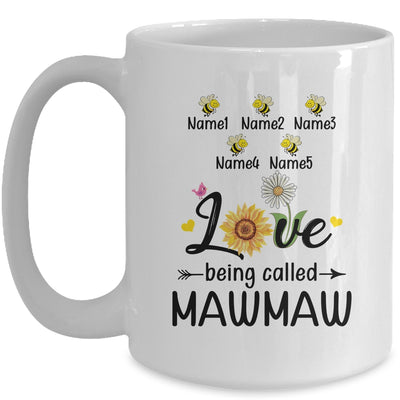 Personalized Being Called Mawmaw Custom With Grandkids Name Sunflower Mothers Day Birthday Christmas Mug | teecentury