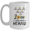 Personalized Being Called Memaw Custom With Grandkids Name Sunflower Mothers Day Birthday Christmas Mug | teecentury
