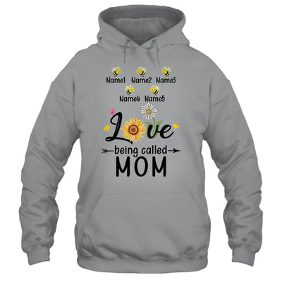 Personalized Being Called Mom Custom With Kids Name Sunflower Mothers Day Birthday Christmas Shirt & Tank Top | teecentury