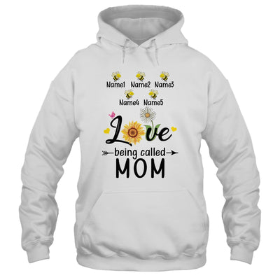 Personalized Being Called Mom Custom With Kids Name Sunflower Mothers Day Birthday Christmas Shirt & Tank Top | teecentury