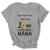 Personalized Being Called Nana Custom With Grandkids Name Sunflower Mothers Day Birthday Christmas Shirt & Tank Top | teecentury