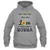 Personalized Being Called Nonna Custom With Grandkids Name Sunflower Mothers Day Birthday Christmas Shirt & Tank Top | teecentury