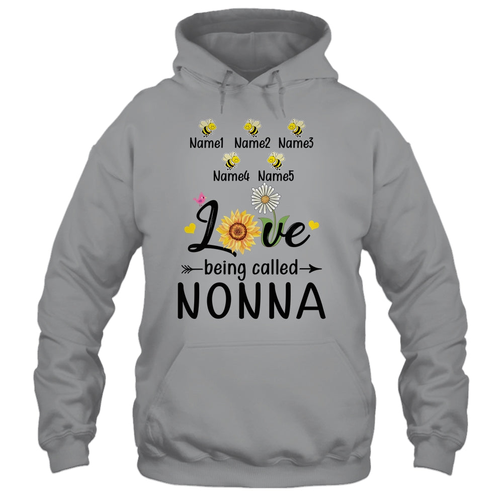 Personalized Being Called Nonna Custom With Grandkids Name Sunflower Mothers Day Birthday Christmas Shirt & Tank Top | teecentury