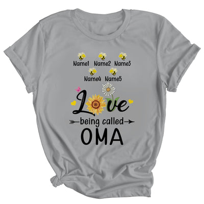 Personalized Being Called Oma Custom With Grandkids Name Sunflower Mothers Day Birthday Christmas Shirt & Tank Top | teecentury