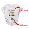 Personalized Being Called Titi Custom With Kids Name Sunflower Mothers Day Birthday Christmas Shirt & Tank Top | Custom | teecentury