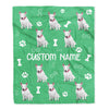 Personalized Custom Bull Terrier Blanket for Dog Mother Mom Dog Father Dad Dog Lover for Women Men Boy Girl Christmas Customized Bed Fleece Throw Blanket | teecentury