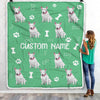 Personalized Custom Bull Terrier Blanket for Dog Mother Mom Dog Father Dad Dog Lover for Women Men Boy Girl Christmas Customized Bed Fleece Throw Blanket | teecentury
