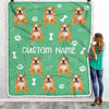 Personalized Custom Bulldog Blanket for Dog Mother Mom Dog Father Dad Dog Lover for Women Men Boy Girl Birthday Christmas Customized Bed Fleece Throw Blanket | teecentury