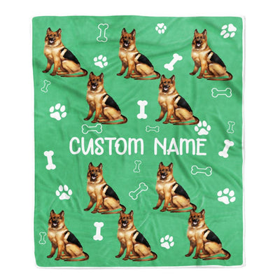 Personalized Custom German Shepherd Blanket for Dog Mother Mom Dog Father Dad Dog Lover for Women Men Boy Girl Christmas Customized Bed Fleece Throw Blanket | teecentury
