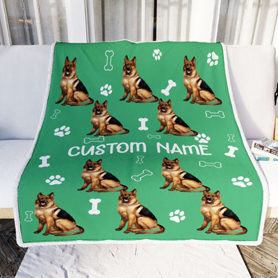 Personalized Custom German Shepherd Blanket for Dog Mother Mom Dog Father Dad Dog Lover for Women Men Boy Girl Christmas Customized Bed Fleece Throw Blanket | teecentury
