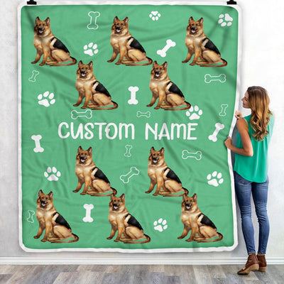 Personalized Custom German Shepherd Blanket for Dog Mother Mom Dog Father Dad Dog Lover for Women Men Boy Girl Christmas Customized Bed Fleece Throw Blanket | teecentury