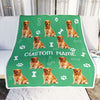 Personalized Custom Golden Retriever Blanket for Dog Mother Mom Dog Father Dad Dog Lover for Women Men Boy Girl Christmas Customized Bed Fleece Throw Blanket | teecentury