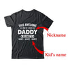 Personalized Custom Kids Name This Awesome Daddy Belongs To Kids Custom Daddy With Kid's Name For Men Fathers Day Birthday Christmas Shirt & Hoodie | teecentury