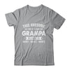 Personalized Custom Kids Name This Awesome Grampa Belongs To Kids Custom Grampa With Kid's Name For Men Fathers Day Birthday Christmas Shirt & Hoodie | teecentury