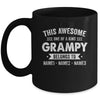 Personalized Custom Kids Name This Awesome Grampy Belongs To Kids Custom Grampy With Kid's Name For Men Fathers Day Birthday Christmas Mug | teecentury