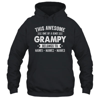 Personalized Custom Kids Name This Awesome Grampy Belongs To Kids Custom Grampy With Kid's Name For Men Fathers Day Birthday Christmas Shirt & Hoodie | teecentury