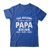 Personalized Custom Kids Name This Awesome Papa Belongs To Kids Custom Papa With Kid's Name For Men Fathers Day Birthday Christmas Shirt & Hoodie | teecentury