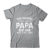 Personalized Custom Kids Name This Awesome Papa Belongs To Kids Custom Papa With Kid's Name For Men Fathers Day Birthday Christmas Shirt & Hoodie | teecentury