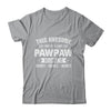 Personalized Custom Kids Name This Awesome Pawpaw Belongs To Kids Custom Pawpaw With Kid's Name For Men Fathers Day Birthday Christmas Shirt & Hoodie | teecentury