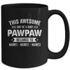Personalized Custom Kids Name This Awesome Pawpaw Belongs To Kids Custom Pawpaw With Kid's Name For Men Fathers Day Birthday Christmas Mug | teecentury