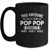 Personalized Custom Kids Name This Awesome Pop Pop Belongs To Kids Custom Pop Pop With Kid's Name For Men Fathers Day Birthday Christmas Mug | teecentury