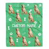 Personalized Custom Labrador Blanket for Dog Mother Mom Dog Father Dad Dog Lover for Women Men Boy Girl Birthday Christmas Customized Bed Fleece Throw Blanket | teecentury