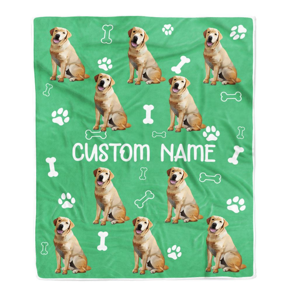 Personalized Custom Labrador Blanket for Dog Mother Mom Dog Father Dad Dog Lover for Women Men Boy Girl Birthday Christmas Customized Bed Fleece Throw Blanket | teecentury