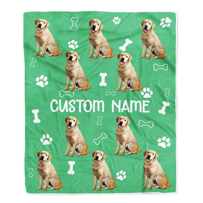 Personalized Custom Labrador Blanket for Dog Mother Mom Dog Father Dad Dog Lover for Women Men Boy Girl Birthday Christmas Customized Bed Fleece Throw Blanket | teecentury