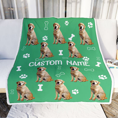 Personalized Custom Labrador Blanket for Dog Mother Mom Dog Father Dad Dog Lover for Women Men Boy Girl Birthday Christmas Customized Bed Fleece Throw Blanket | teecentury