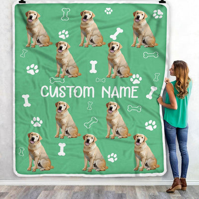 Personalized Custom Labrador Blanket for Dog Mother Mom Dog Father Dad Dog Lover for Women Men Boy Girl Birthday Christmas Customized Bed Fleece Throw Blanket | teecentury