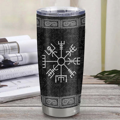 Personalized Custom Name Viking Stainless Steel Tumbler Cup Odin God Celtic Scandinavian Norse Runes for Men Women Mom Dad Lovers Birthday Christmas Travel Mug | teecentury