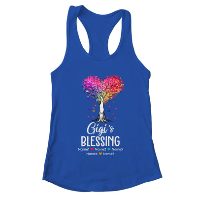 Personalized Gigi Is Blessed With Grandkids Name Colortree Custom Grandma Mothers Day Birthday Christmas Shirt & Tank Top | teecentury