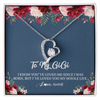 Forever Love Necklace | Personalized Gigi Necklace From Grandkids Granddaughter Grandson I've Loved You My Whole Life Floral Gigi Birthday Mothers Day Christmas Customized Message Card | teecentury