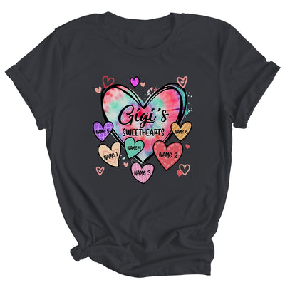 Personalized Gigi Sweethearts Custom With Grandkids Name Valentines Day Mothers Day Birthday Christmas Shirt & Tank Top | teecentury