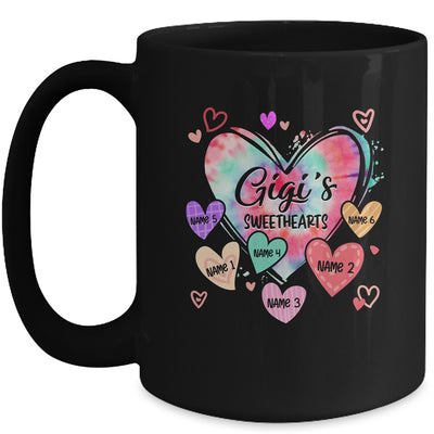 Personalized Gigi Sweethearts Custom With Grandkids Name Valentines Day Mothers Day Birthday Christmas Mug | teecentury