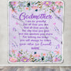 Personalized Godmother Blanket From Niece Nephew Floral Butterfly Love You Give Godmother Mothers Day Birthday Christmas Customized Bed Fleece Throw Blanket | teecentury