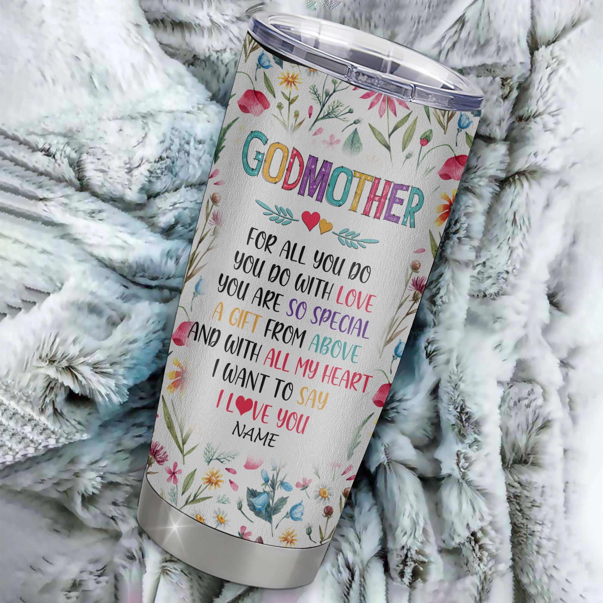 Personalized Godmother From Niece Nephew Goddaughter Stainless Steel Tumbler Cup You Are So Special I Love You Godmother Mothers Day Birthday Christmas Travel Mug | teecentury