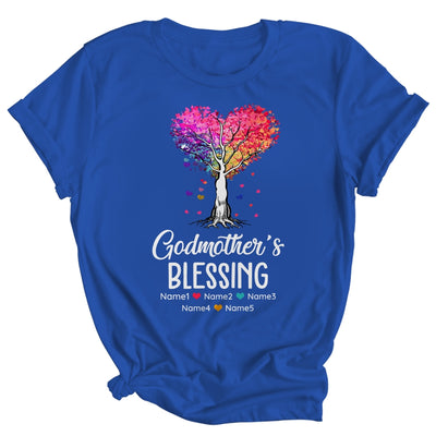 Personalized Godmother Is Blessed With Kids Name Colortree Custom Mom For Women Mothers Day Birthday Christmas Shirt & Tank Top | teecentury