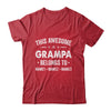 Personalized Grampa Custom Kids Name This Awesome Grampa Belongs To Grampa Fathers Day Birthday Christmas Shirt & Hoodie | teecentury