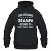 Personalized Grampa Custom Kids Name This Awesome Grampa Belongs To Grampa Fathers Day Birthday Christmas Shirt & Hoodie | teecentury