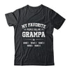 Personalized Grampa With Kids Name My Favorite People Call Me Grampa Custom For Men Fathers Day Birthday Christmas Shirt & Hoodie | teecentury