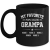 Personalized Grampa With Kids Name My Favorite People Call Me Grampa Custom For Men Fathers Day Birthday Christmas Mug | teecentury