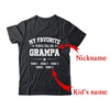 Personalized Grampa With Kids Name My Favorite People Call Me Grampa Custom For Men Fathers Day Birthday Christmas Shirt & Hoodie | Custom | teecentury
