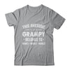 Personalized Grampy Custom Kids Name This Awesome Grampy Belongs To Grampy Fathers Day Birthday Christmas Shirt & Hoodie | teecentury