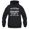 Personalized Grampy Custom Kids Name This Awesome Grampy Belongs To Grampy Fathers Day Birthday Christmas Shirt & Hoodie | teecentury