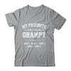 Personalized Grampy With Kids Name My Favorite People Call Me Grampy Custom For Men Fathers Day Birthday Christmas Shirt & Hoodie | teecentury