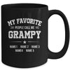 Personalized Grampy With Kids Name My Favorite People Call Me Grampy Custom For Men Fathers Day Birthday Christmas Mug | teecentury